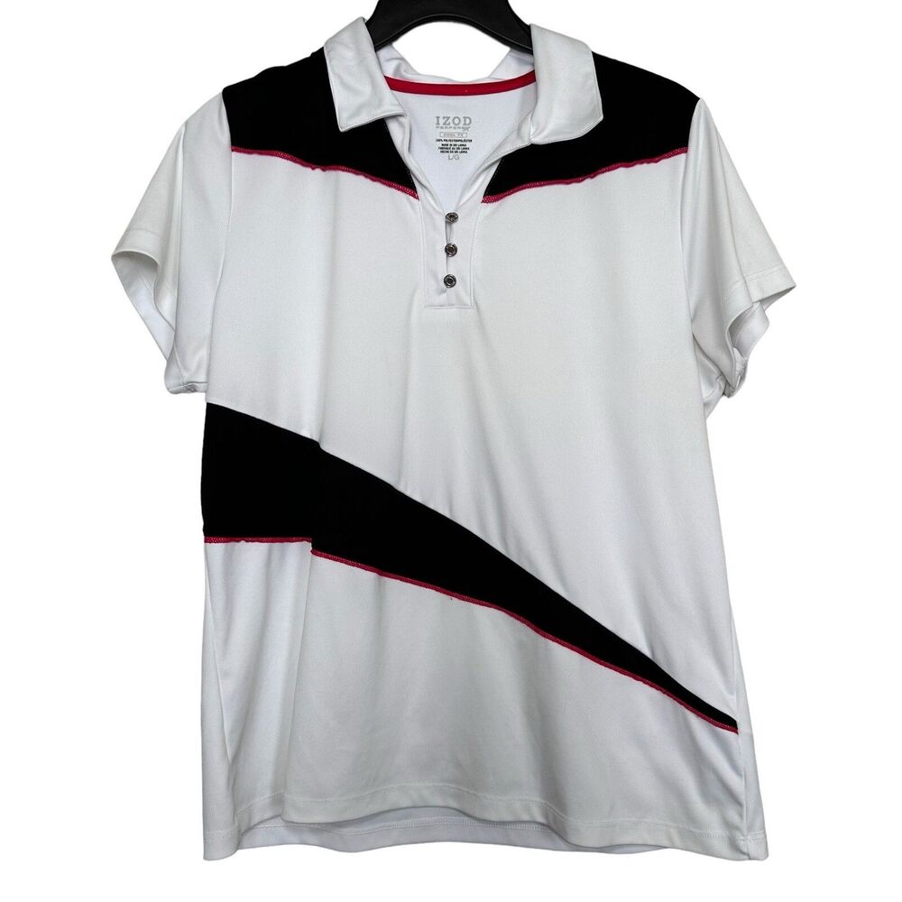 IZOD Performx Cool FX Women’s Sz L Polo Top Activewear Golf Tennis